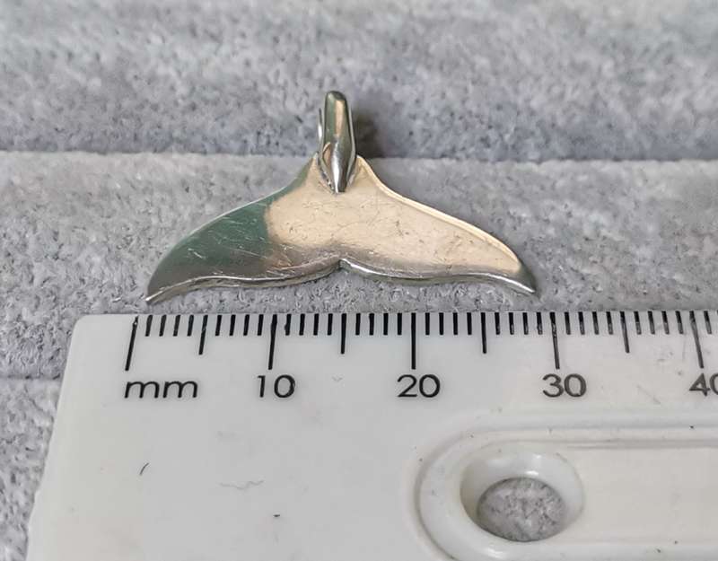 Silver Whale Pendant