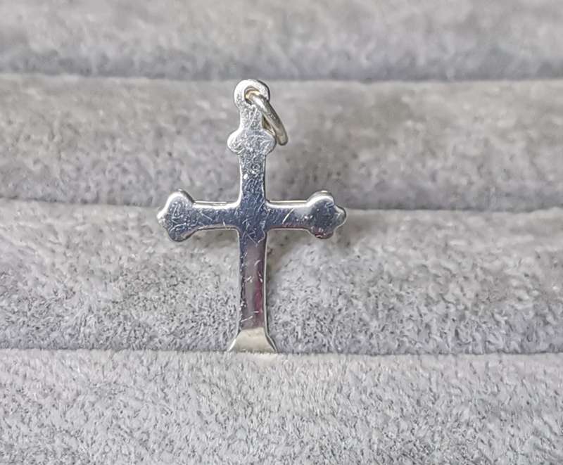 Cute Silver Cross Pendant