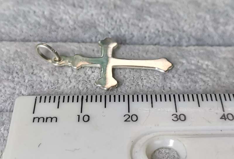 Cute Silver Cross Pendant
