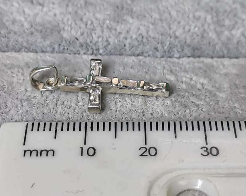 Dainty Silver Cross Pendant