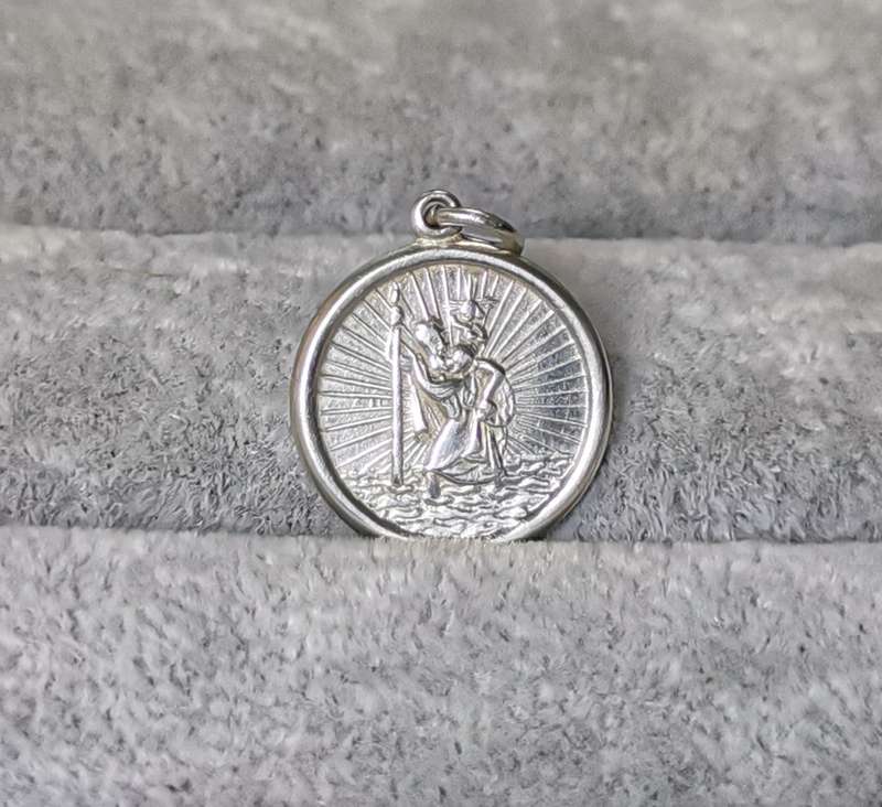 Silver St. Christopher Pendant