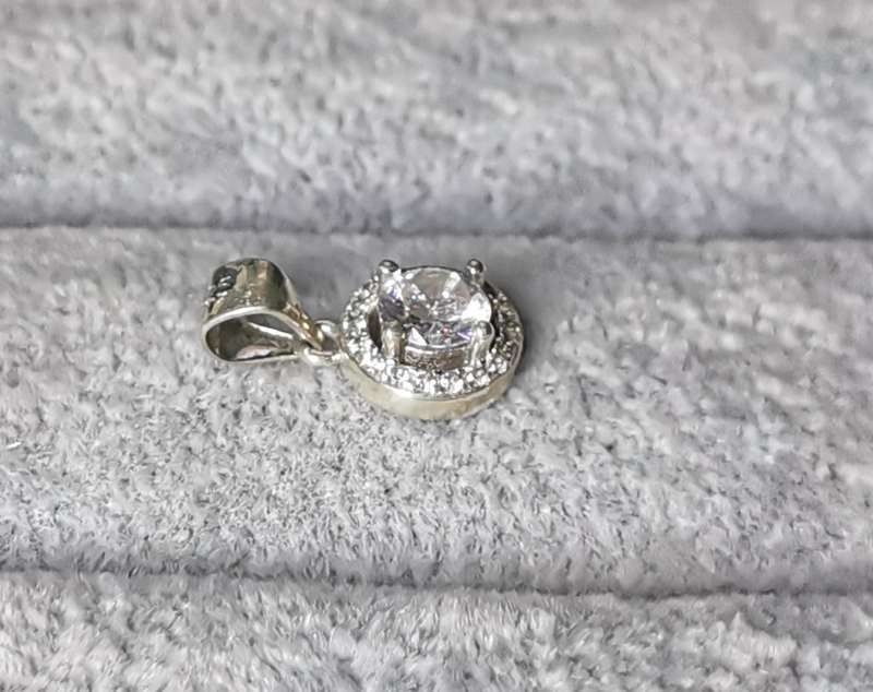 Dazzling Silver Pendant