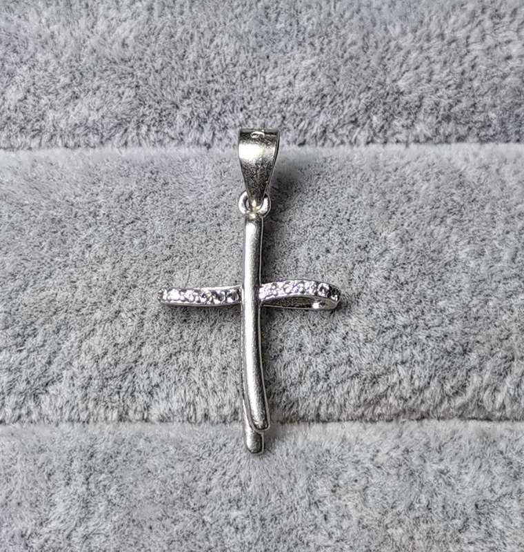 Dainty Silver Cross Pendant