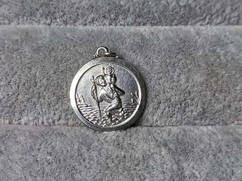 Silver St. Christopher Pendant