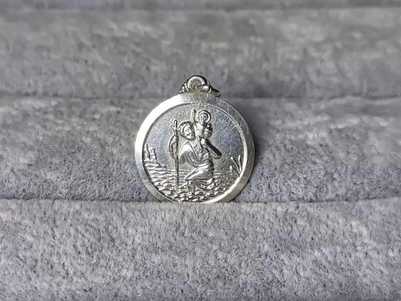 Silver St. Christopher Pendant