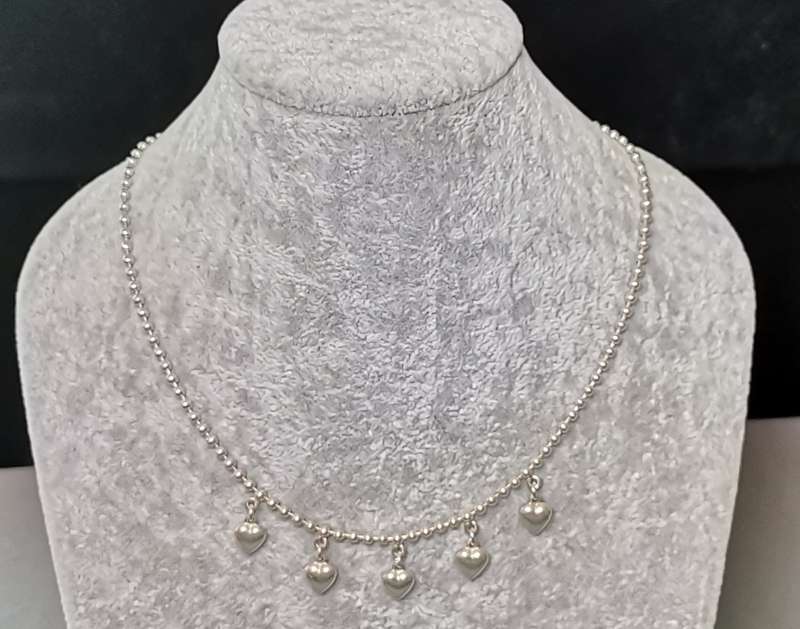 Silver Hearts Chain