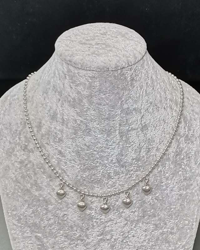 Silver Hearts Chain