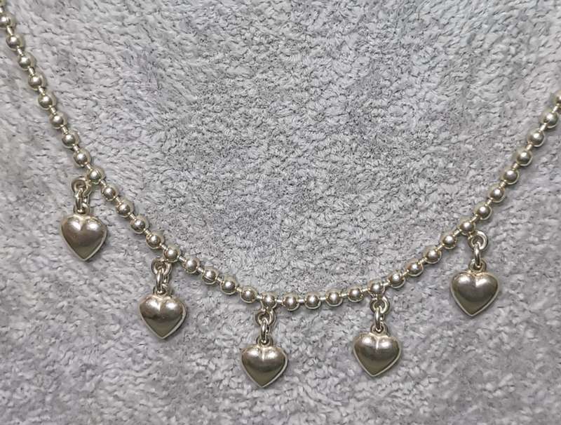 Silver Hearts Chain