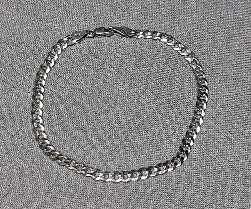 Silver Curb Bracelet