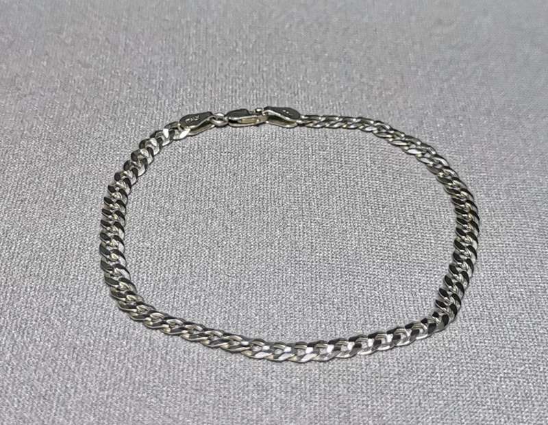 Silver Curb Bracelet
