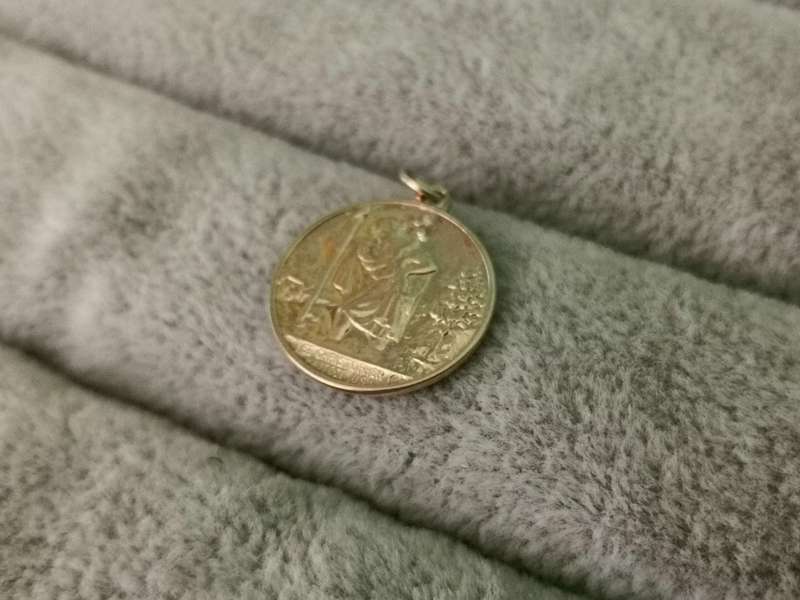9ct Gold St. Christopher Pendant