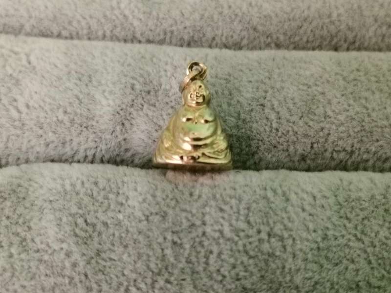9ct Gold Buddha Pendant