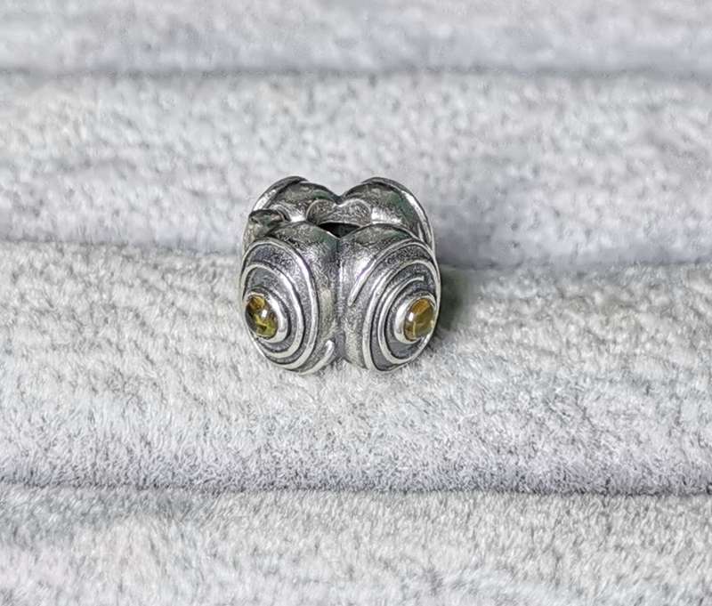 Pandora Hypnotized Citrine Clip Charm