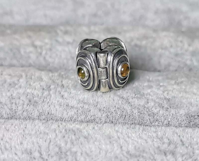 Pandora Hypnotized Citrine Clip Charm