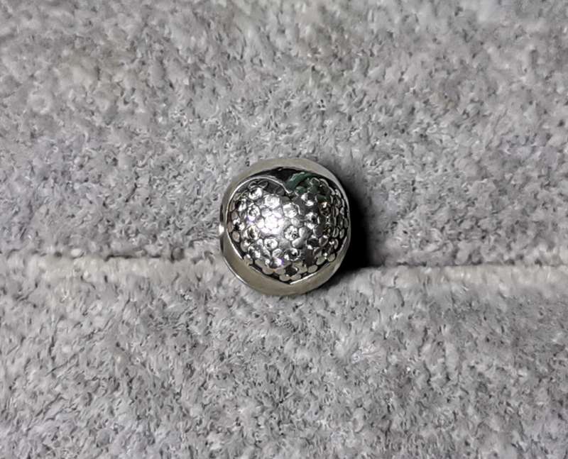 Pandora Pave Heart Clip Charm
