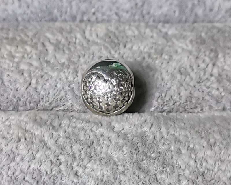 Pandora Pave Heart Clip Charm