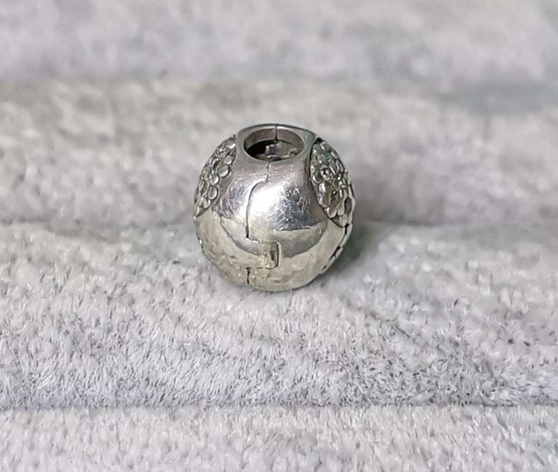 Pandora Pave Heart Clip Charm