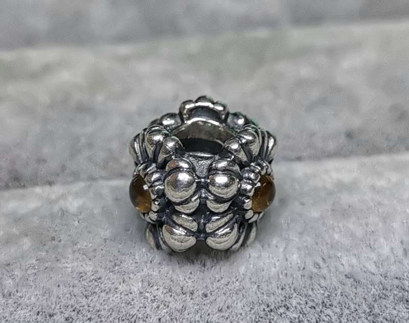 Pandora November Citrine Birthday Bloom Charm