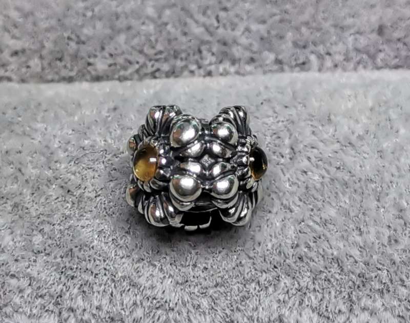 Pandora November Citrine Birthday Bloom Charm