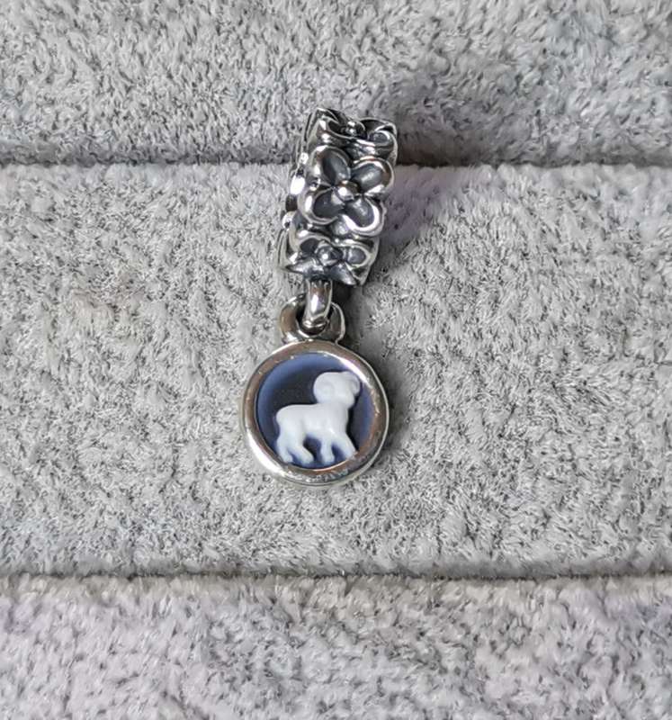 Pandora Aries Agate Cameo Charm