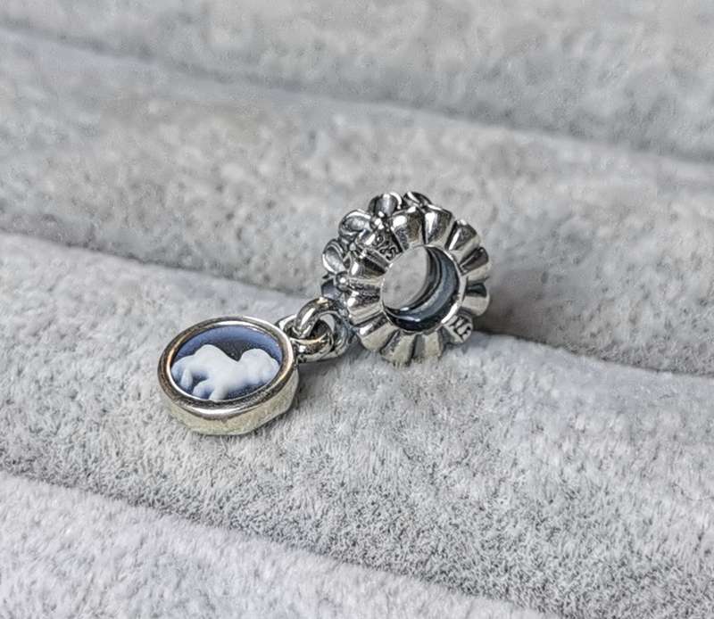 Pandora Aries Agate Cameo Charm
