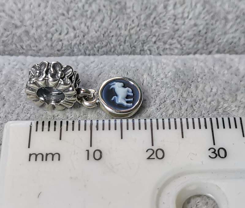 Pandora Agate Cameo Taurus Charm