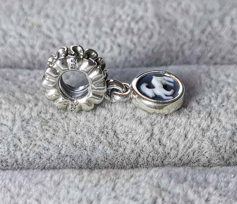 Pandora Capricorn Agate Cameo Charm