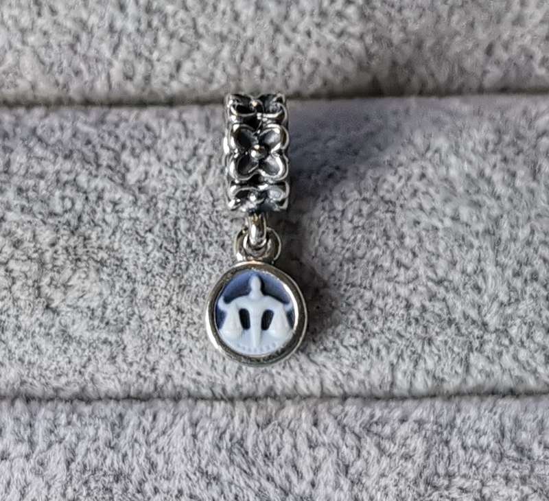 Pandora Libra Agate Cameo Charm