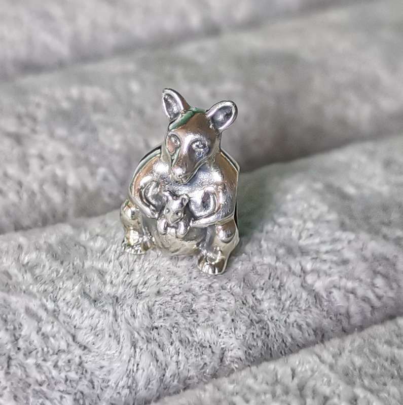 Pandora Kangaroo Mum and Baby Charm