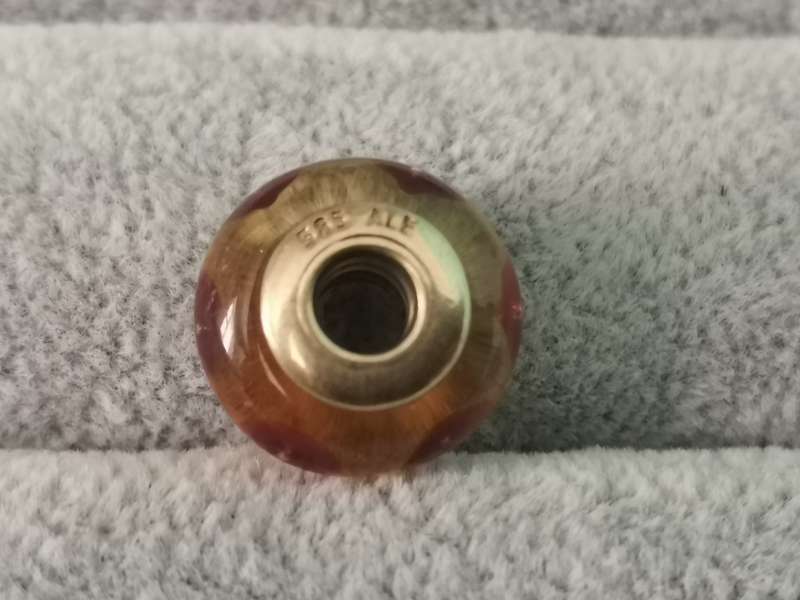 Gold Pandora Brown Mystic Charm