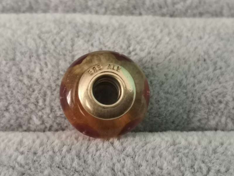 Gold Pandora Brown Mystic Charm