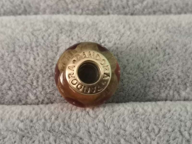 Gold Pandora Brown Mystic Charm