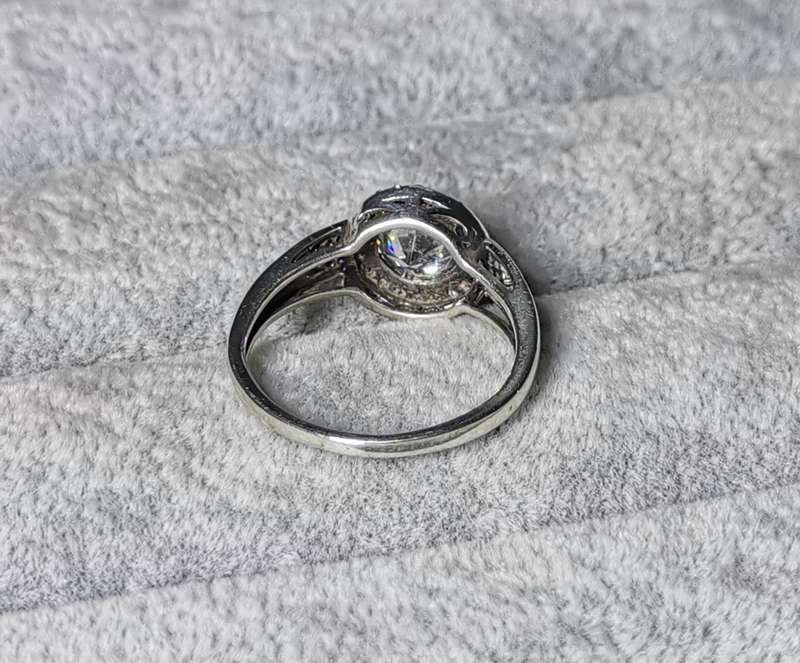 Silver Halo Ring