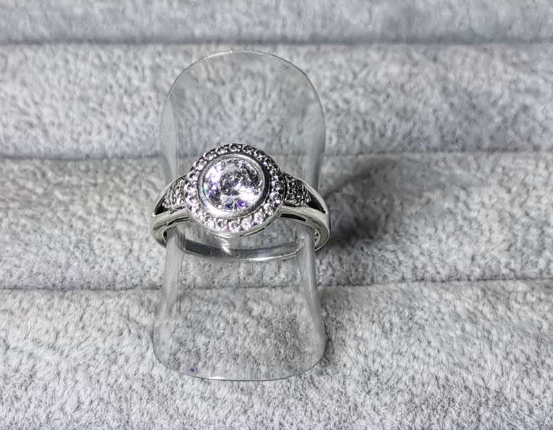 Silver Halo Ring