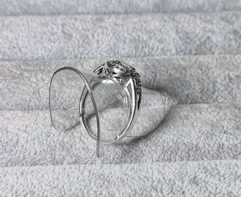 Silver Halo Ring