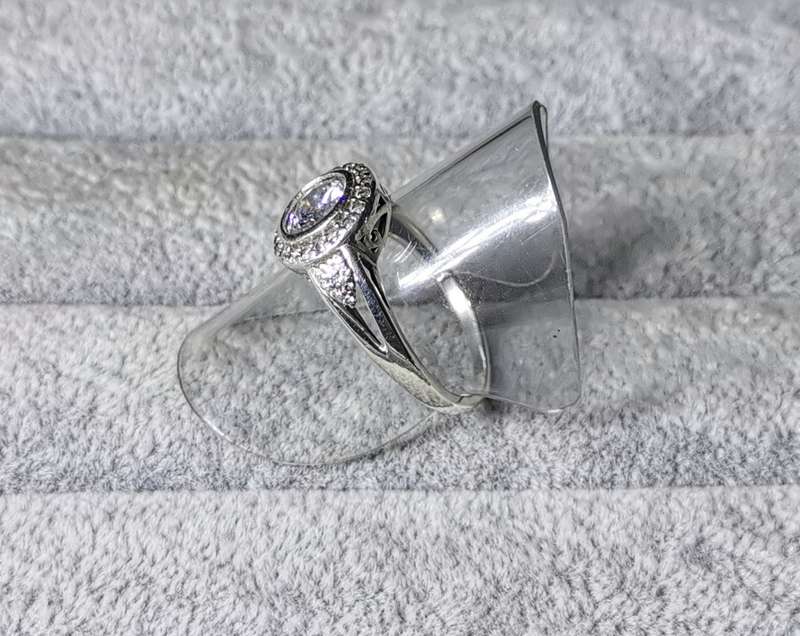 Silver Halo Ring
