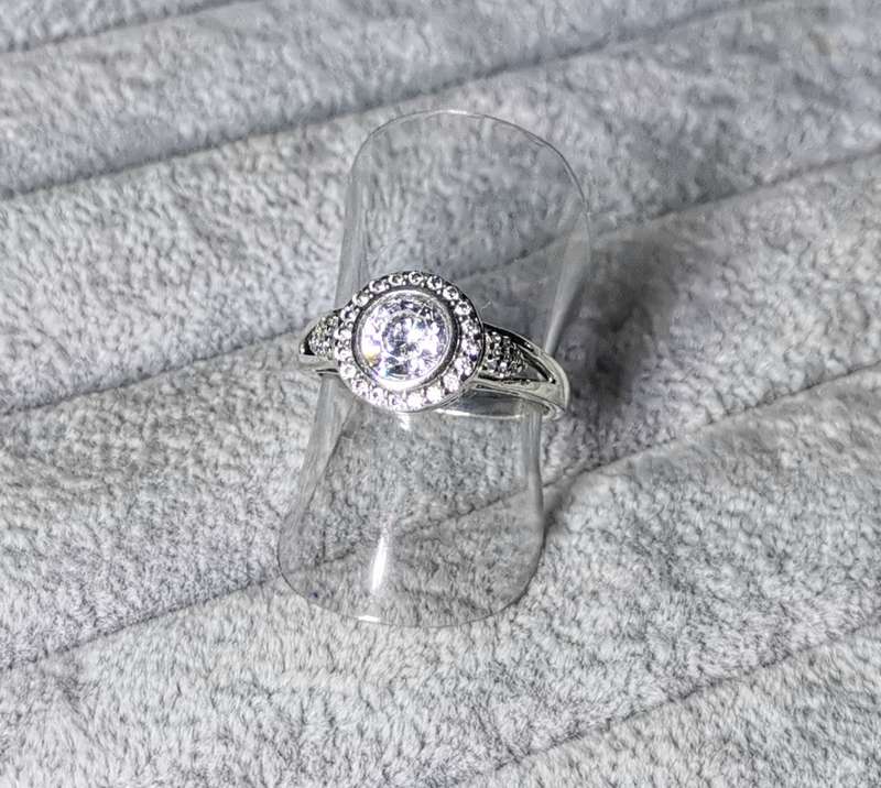 Silver Halo Ring