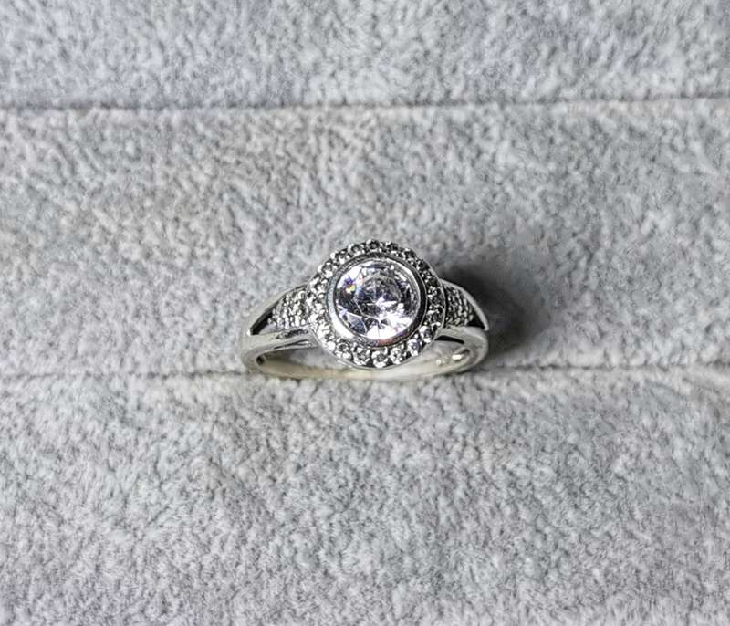 Silver Halo Ring