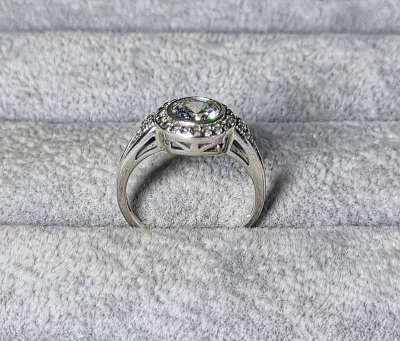 Silver Halo Ring