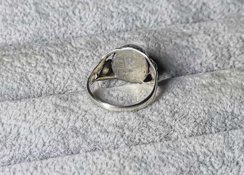 Detailed Silver Ring