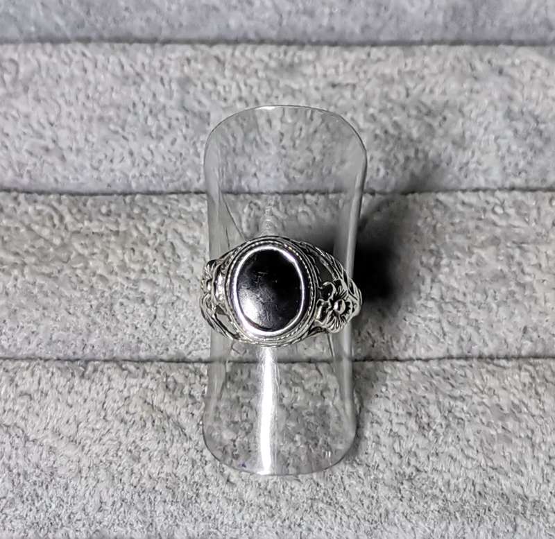 Detailed Silver Ring