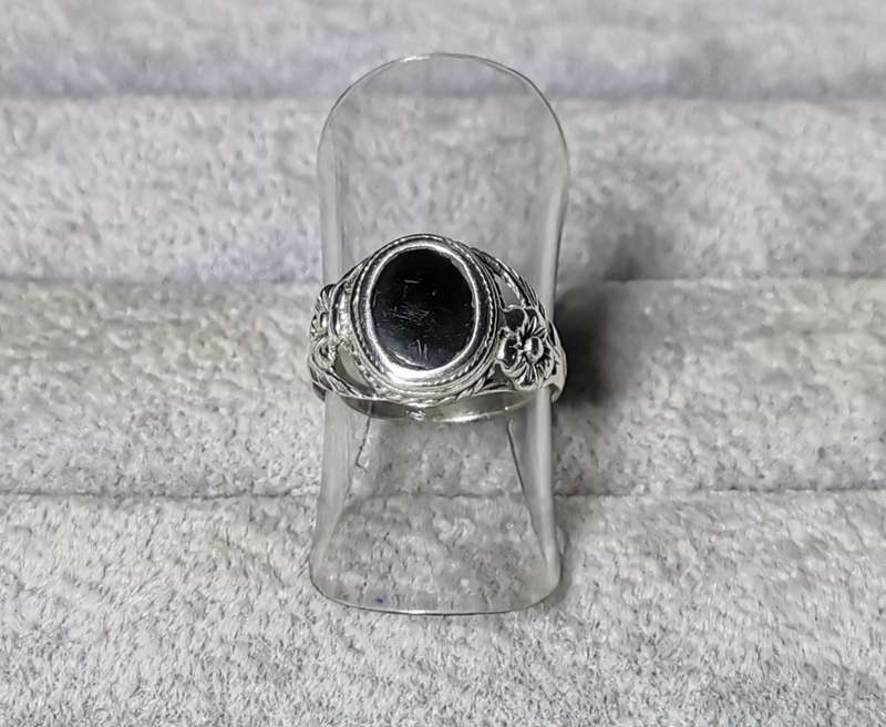 Detailed Silver Ring