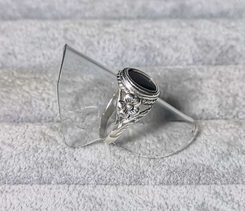 Detailed Silver Ring