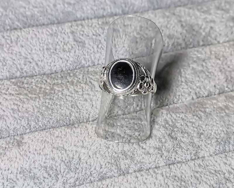 Detailed Silver Ring