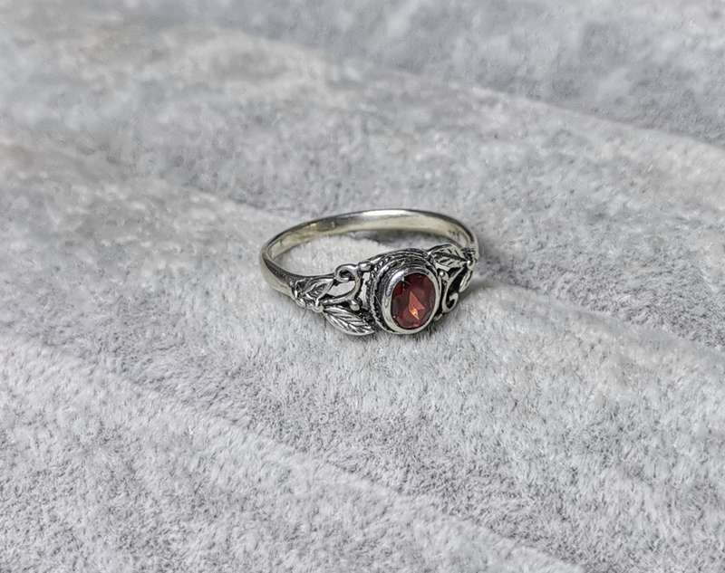 Detailed Silver Ring