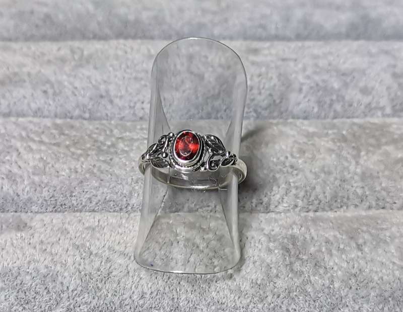 Detailed Silver Ring