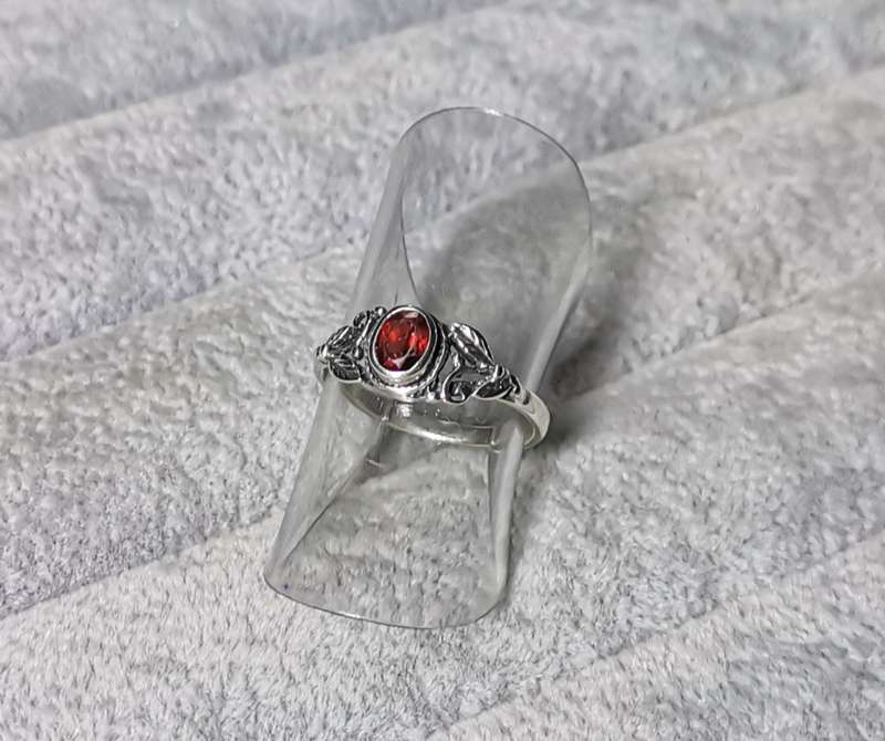 Detailed Silver Ring