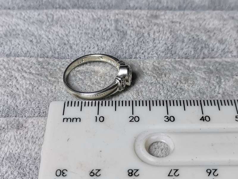 Silver Solitaire Ring