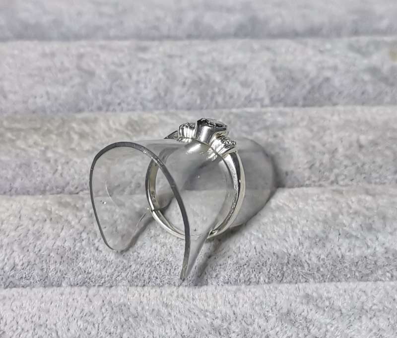 Silver Solitaire Ring