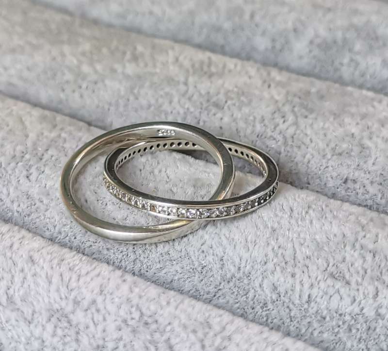 Silver Interlocked Ring